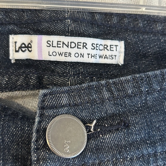 New with Tag Lee Midrise slender secret stretch cotton spandex blue jeans 14P - Picture 3 of 6